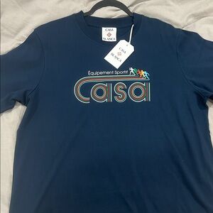 Casa Blanca Men's Navy Graphic Short Sleeve Tee